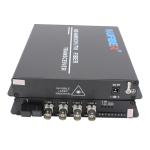 1080P Fiber Video Converter 4 channel Single Fiber SM 1310 / 1550nm FC For CCTV