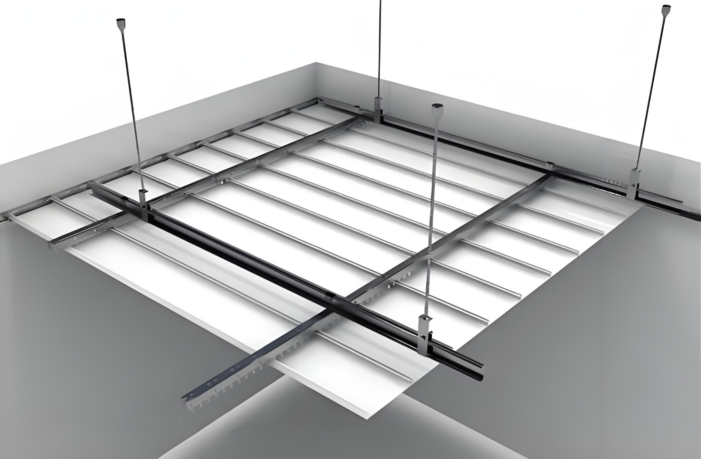 Metal Suspended Profile Strip Linear Ceiling Strip Aluminum Ceiling