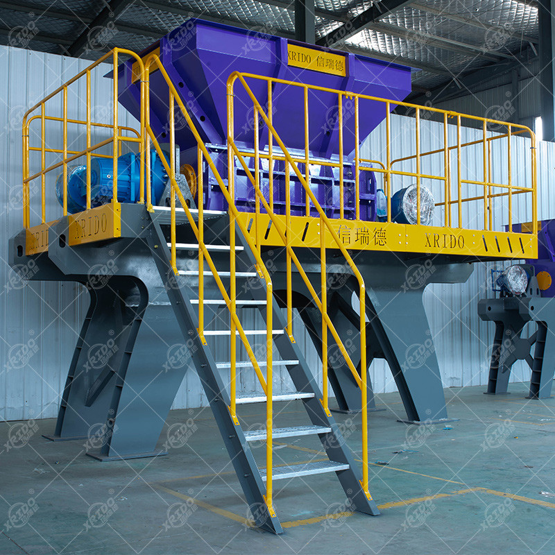 Garbage Pre Shredder Machine Solid Waste Recycling Shredding Machine Metal Crushing Double Shaft Shredder