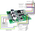 350W Brushless DC Motor Driver , 24v Dc Motor Speed Controller For Burshless Fan