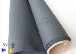 Quality Black PU Coated Fiberglass Fabric Cloth Roll Fireproof Insulation Woven Fabric wholesale