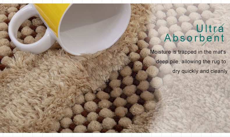 OEKO-TEX Anti Skid Mould Resistant Microfiber Polyester Rug Indoor