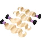 1b 613 two tone hair ombre hair weaves dark root blonde weave virgin brazilian