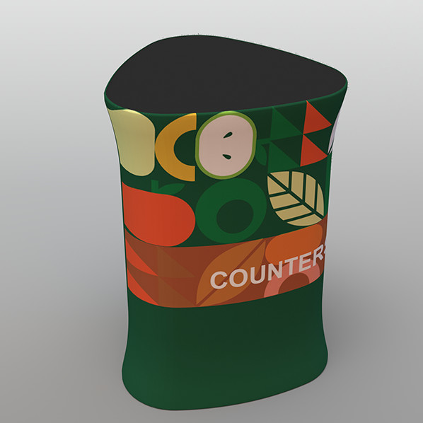 160g Custom Printing Portable Advertising Table Reception Tension Fabric Counter