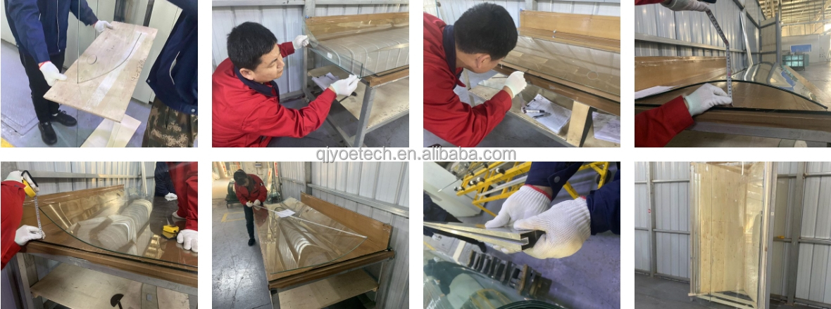 6-15mm Tempered Curved Glass Shower Door for Flat and Strengthened Bathroom Function