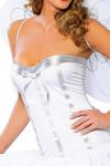White Silver Heaven Sent Angel Halloween Adult Costumes With Wings Carnival