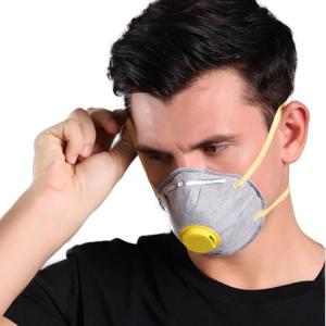 Quality Anti Dust Activated Carbon Cup FFP2 Mask , Disposable Nonwoven Dust Mask With Valve wholesale