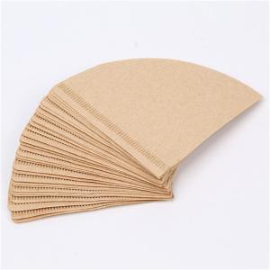 Quality Disposable Coffee Filter Papers Native Wood Fibers V60 Cone Coffee Filters wholesale