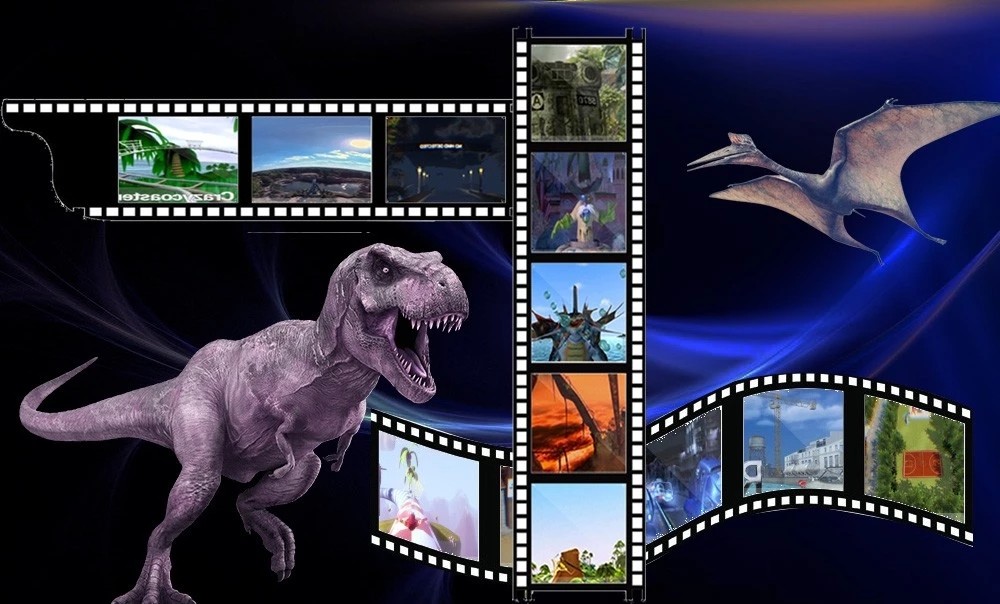 9D Roller Coaster Cinema Virtual Reality Simulator 1 Seat CE ROHS Certificate