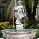 Garden stone fountain carving statue water fountain white marble sculpture