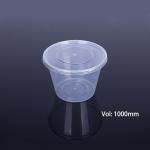 Restaurant Round 1000ml Plastic Takeaway Containers