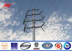 Hot Dip Galvanized Steel Tubular Pole For Distribution Line Project