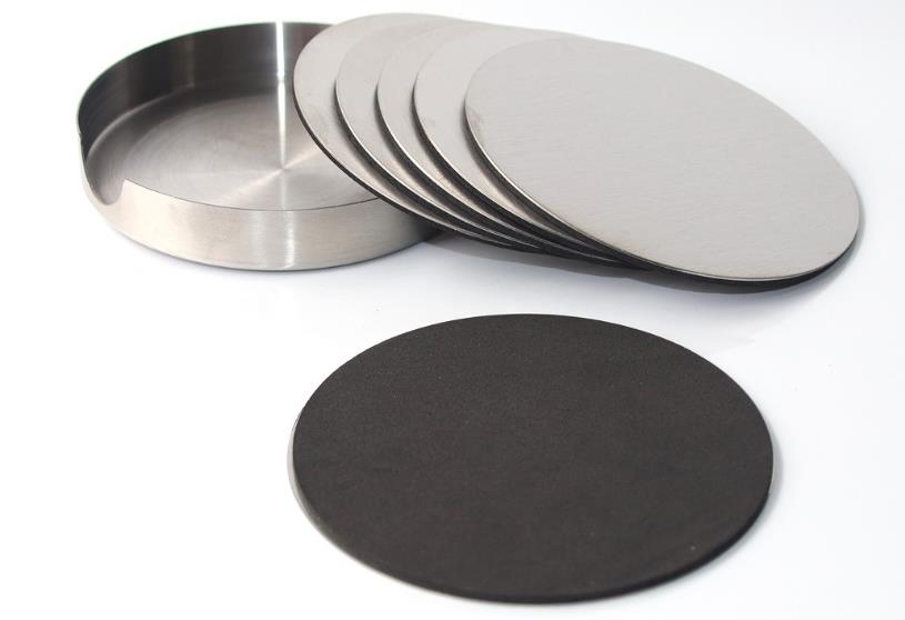 Kitchen Accessories sets Stainless Steel Coaster Pot Pad Anti-scalding Drinks Round Square Coffee Coaster