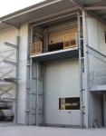 9m Guide Rail Cargo Lift Outdoor Industrial Freight Lift Elevator