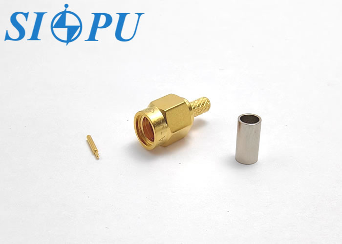 SSMA Male RF Coaxial Connectors Mate With RG 316/U Cables