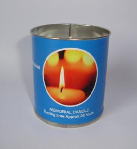 Quality kosher candle;memorial candle;5.5x6cm tin candle wholesale