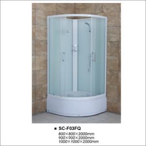 Quality High Tray Bathroom Shower Enclosures , Quadrant Shower Room with Fabric Glass wholesale
