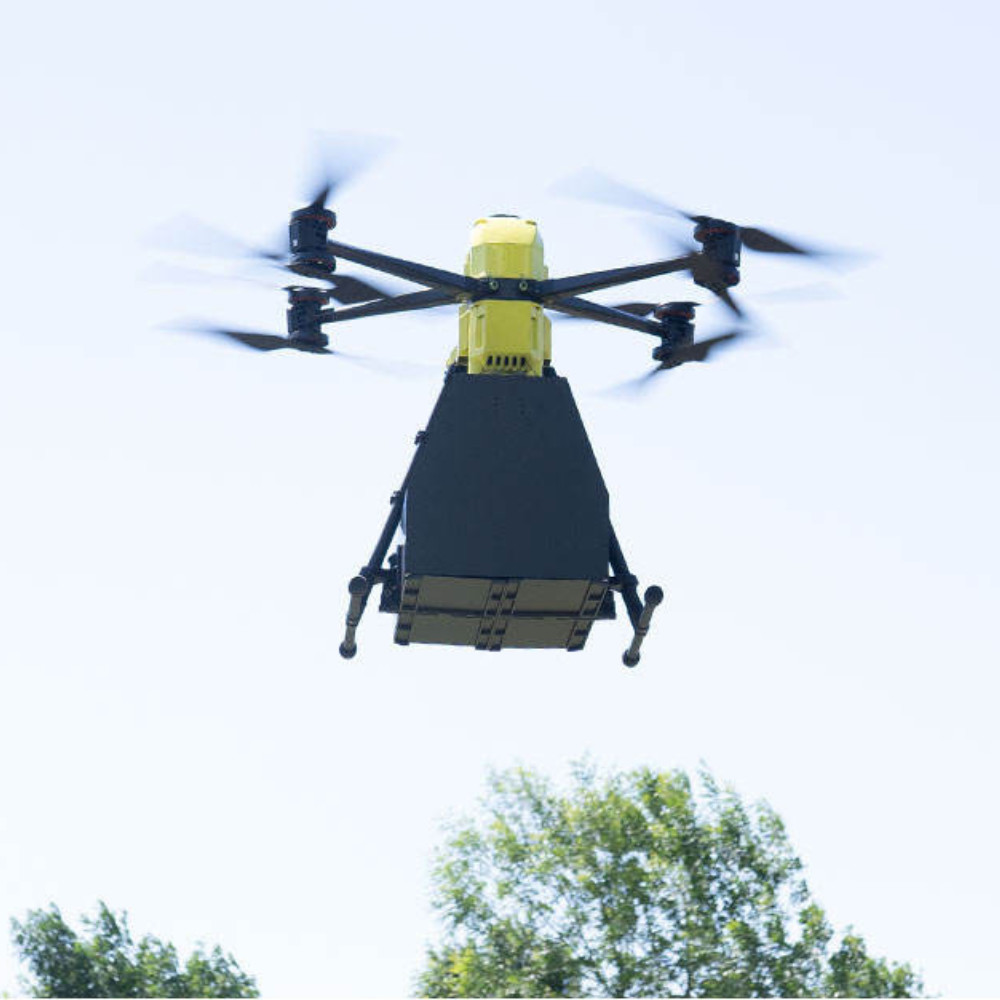 8 Rotor Security UAV Carbon Fiber UAV Surveillance System 90min Battery Life HXN1-Y