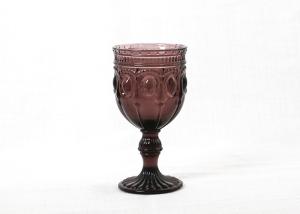 Quality Food Safety Solid Colored 85mm 9 Ounce Wine Goblet Glass SGS Certification wholesale