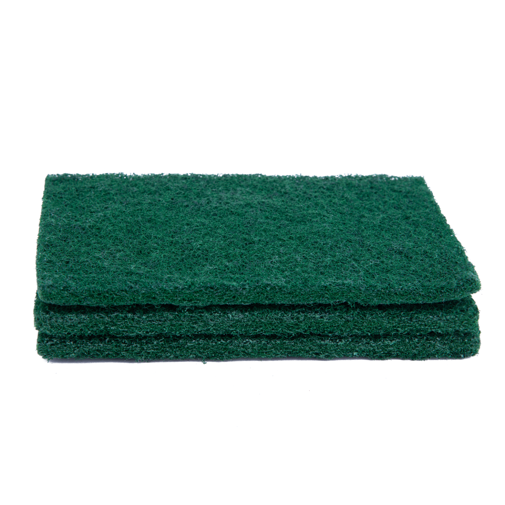 Heavy Duty Green Nylon Scourer Moisture Proof Wear Resistance Custom