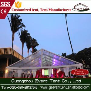 Quality Romantic Aluminium Frame Transparent Wedding Party Tent 100km/H wholesale