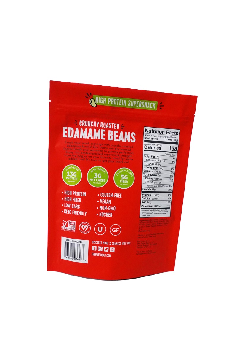 Aluminum Layer Moisture Proof Stand Up Food Snack Beans Packaging Plastic Bag Pouches