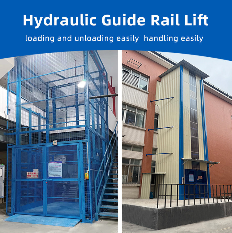 5T Electric Small Goods Elevator Guide Rail Warehouse Freight Elevator