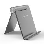 L95mm 10 Inches Grey Adjustable Aluminum Alloy Phone Holder For Desk