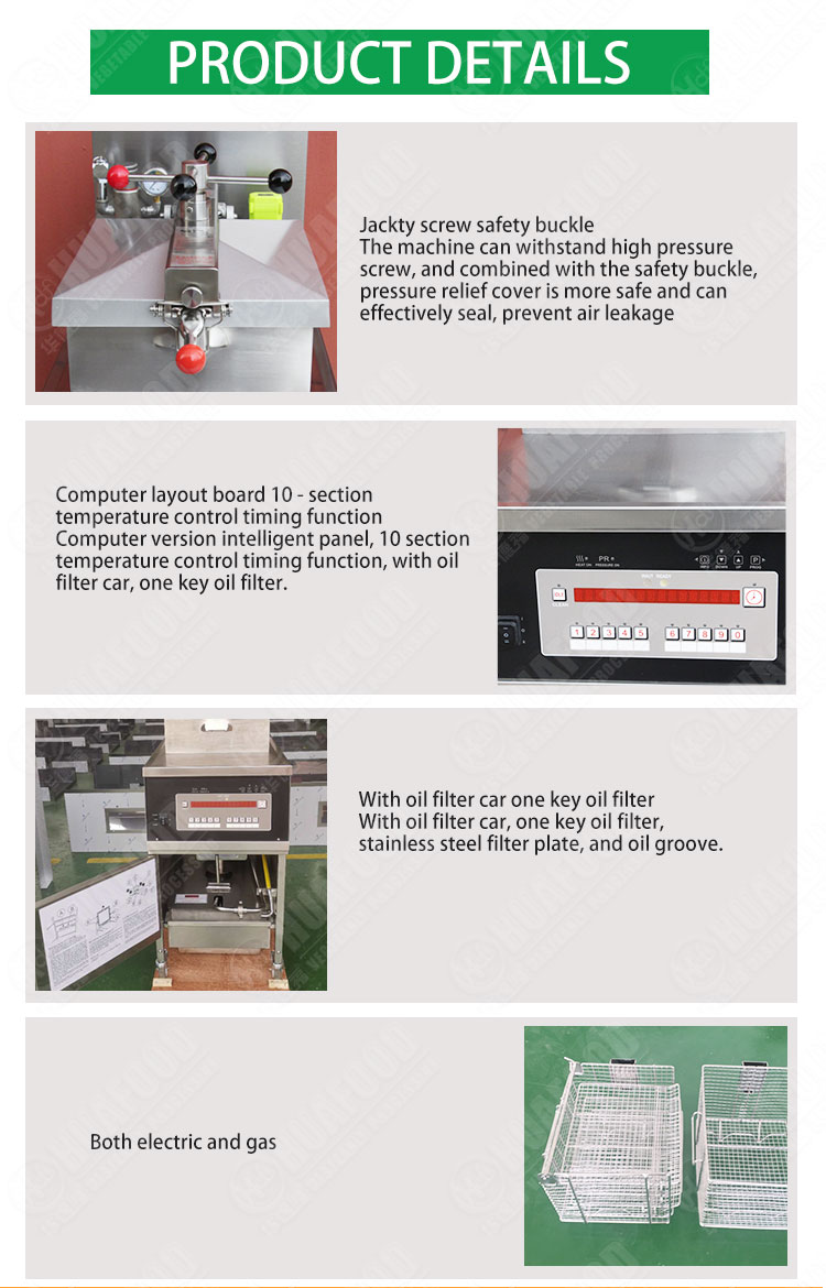 commercial kfc machine / broasted chicken pressure fryer / gas chicken pressure fryer