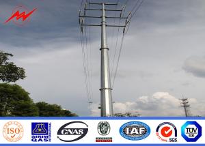 Quality Electrical 132kv Steel Tubular Pole For Transmission Power Line wholesale