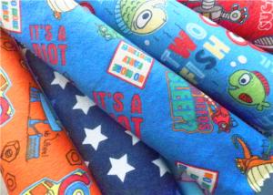 Quality Cartoon Cotton Flannel Cloth Double Brushed Flannel Fabric For Baby Bedding wholesale