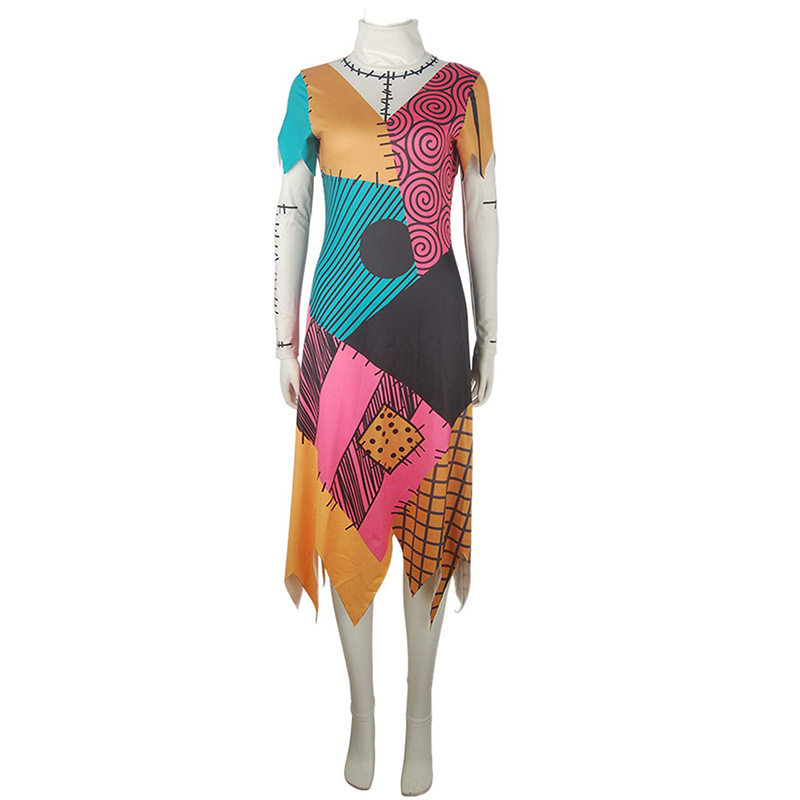 Dream Sally Kellington Cosplay Halloween Costume in MCB005 Nightmare Before Christmas