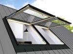 Vertical TS8335 1.5mm Aluminum Top Hung Window