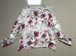 Long Sleeves Floral Print Shirt Womens 100% Viscose Ladies Print Blouse
