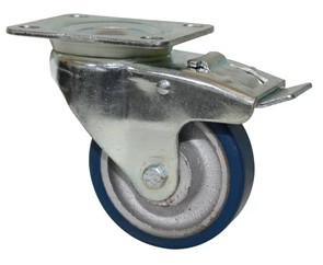 Quality 6 inch aluminium wheels rubber wheel for trolley wholesale