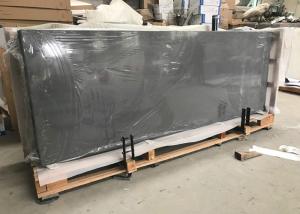 Quality Pure Grey Master Quartz Tiles For Kitchen Countertops , Stone Kitchen Worktops wholesale