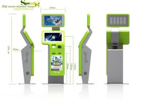 China Internet Ticketing / Card Printing Self - service Mobile Card Dispenser Kiosk on sale