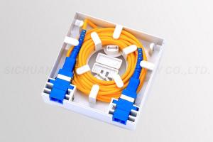 Quality OTOP Ftth Fiber Optic Termination Box 86 x 86mm Size White Color wholesale