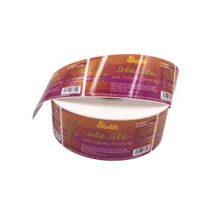 Quality Transparent PVC Food And Beverage Labels Drum Label Printing wholesale