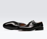 38 - 48 Size Mens Monk Strap Shoes , Buckle Dress Shoes Rubber Outsole