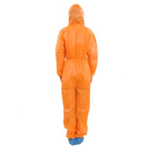 Quality Soft Single Use Non Woven Coverall With Hood Anti Dust / Paint S-3XL Size wholesale