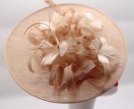 Stylish Sinamay Base and Feather Church Hat for Four Seasons in Dobby Style