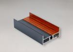 Wood Imitated Thermal Break Aluminium Windows Profiles Oxidation Resistance