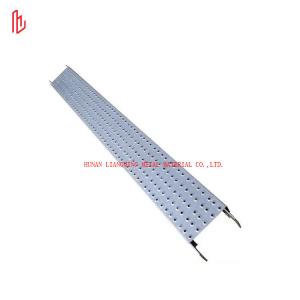 Quality 250*50mm Pre Galvanized Metal Plank Scaffolding Catwalk With Hook wholesale
