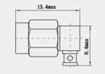 Corrosion Resistance SSMA Male Right Angle 90° RF Coaxial Connector for SFF-50-1