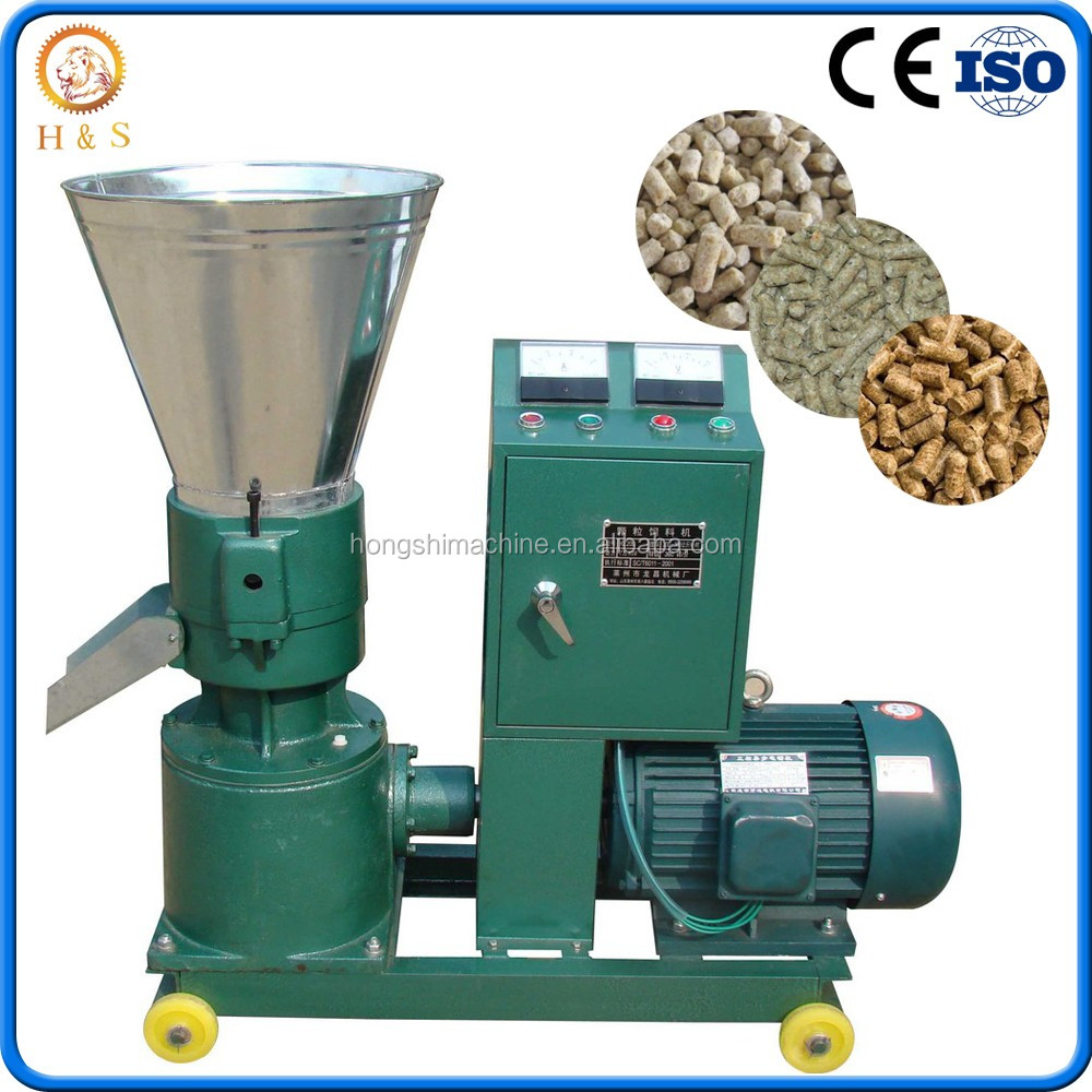 Small Capacity Flat Die Biomass Pellet Plastic Recycle Machine Low Price