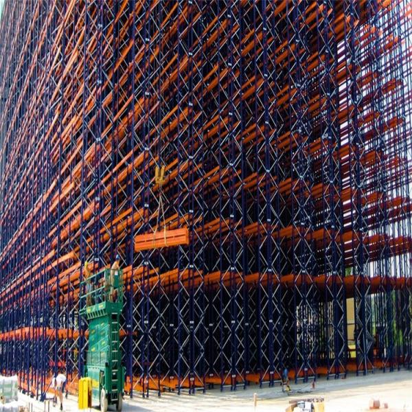 Cheap ASRS Automated Clad Rack High Bay Warehouse Pallet Rack Building 40M for sale