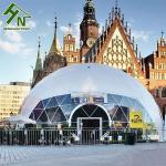 12mm Thickness Heat Insulation Round Dome Tent Galvanized Steel Frame Yurt