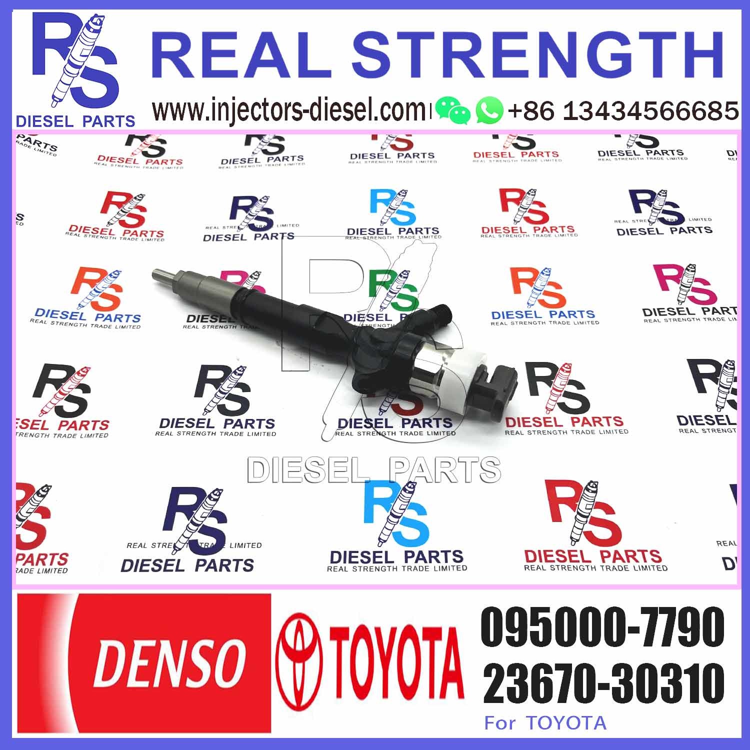 Original Injector DCRI107800, 095000-7800, 095000-7790 For Part Number 23670-30150, 23670-30250, 23670-30310