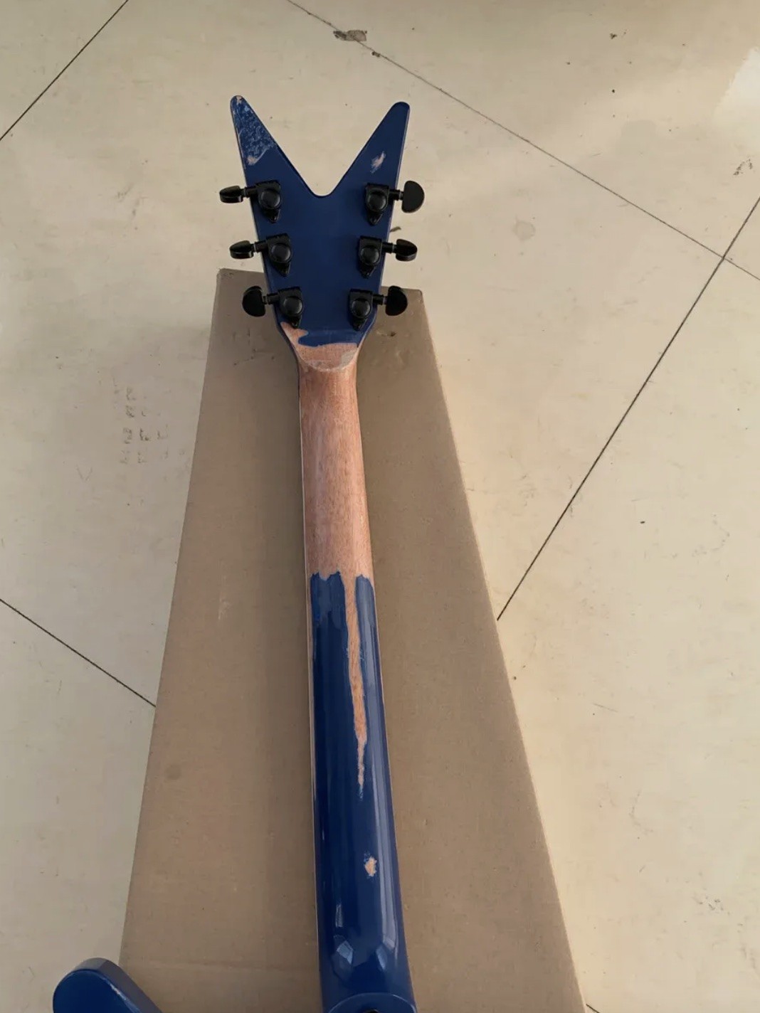 Factory Customized dean dimebag Electric Guitar Vintage Relic Aged Quality Electric Guitar, The Dean From Hell